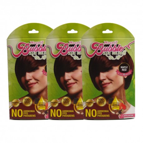 Moon17 Bubble Hair Color ( 12 packs) - Mocha Brown ( with free gift)